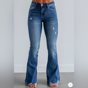 Risen Flare Dark Wash Jeans